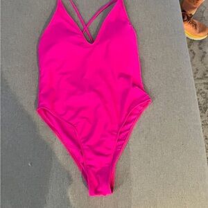 Vibrant Pink One-Piece Swimsuit